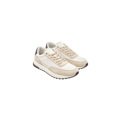 Brown Leather Low Top Sneakers