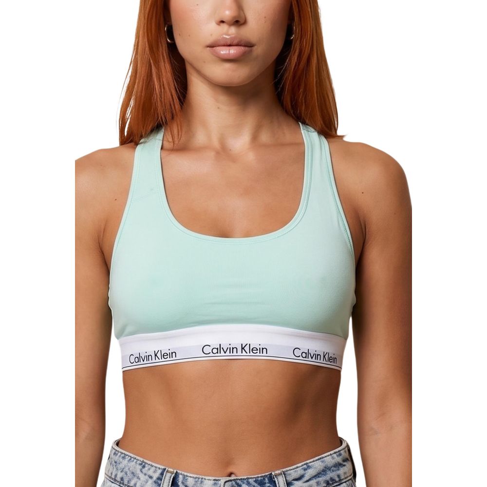 Green Cotton Bra