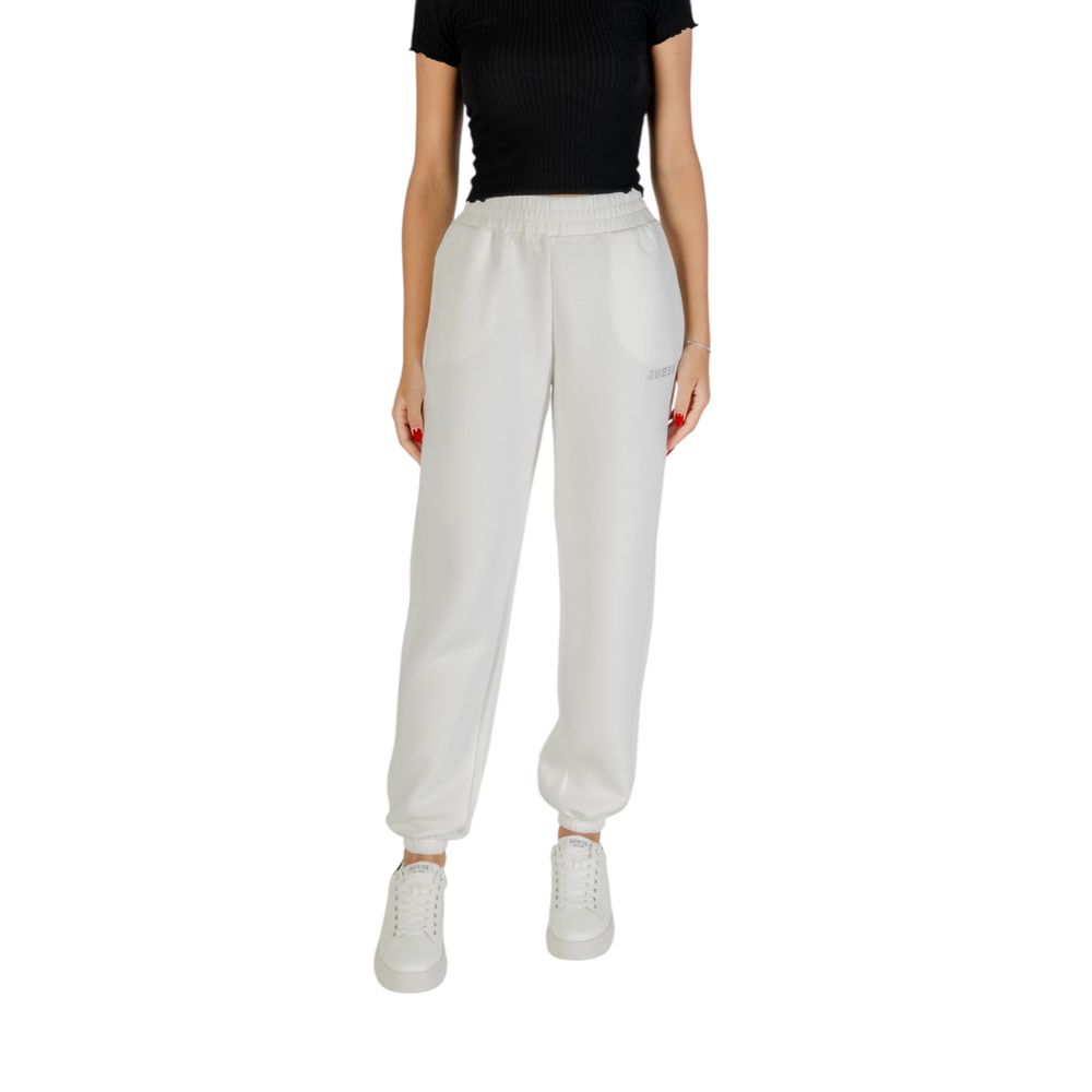 White Viscose Joggers (Workout Pants)