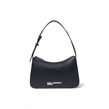 Black Artificial Leather Handbag