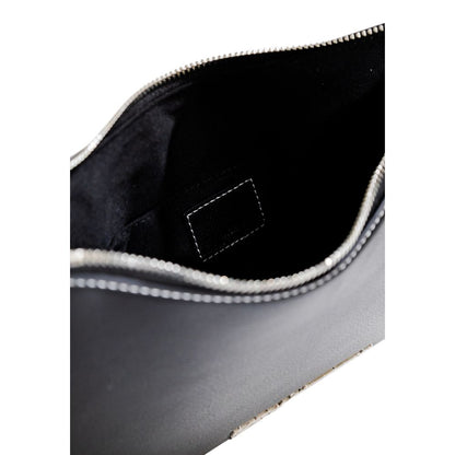 Black Artificial Leather Handbag