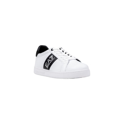 Black And White Leather Low Top Sneakers