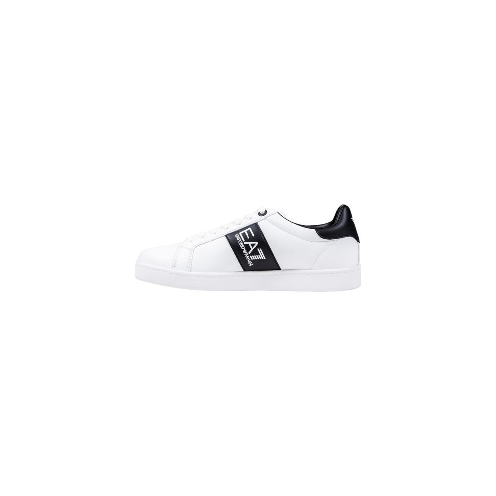 Black And White Leather Low Top Sneakers