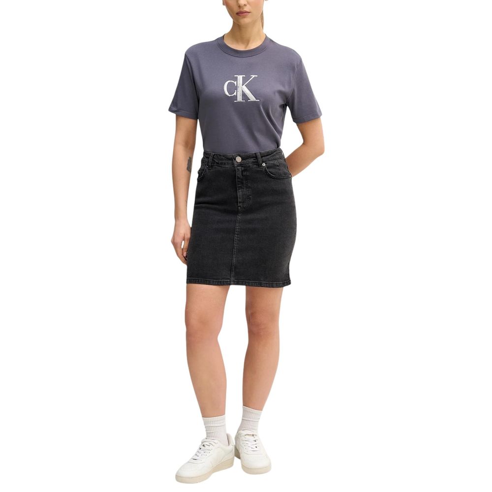 Gray Cotton T-Shirt