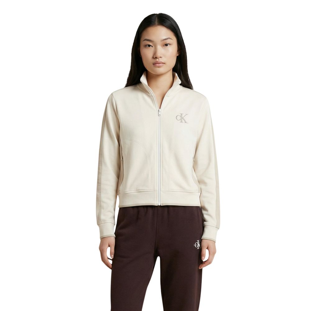 Beige Cotton Sweatshirt