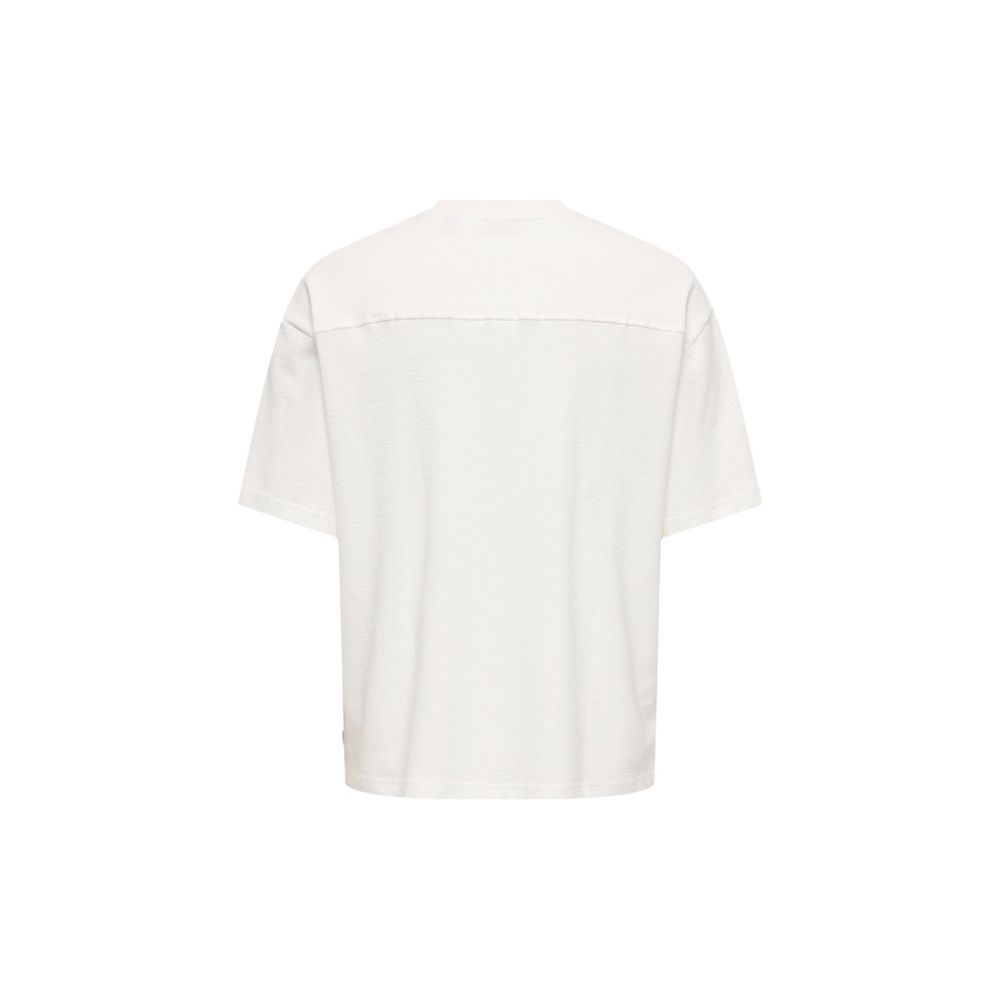 Cream Cotton T-Shirt