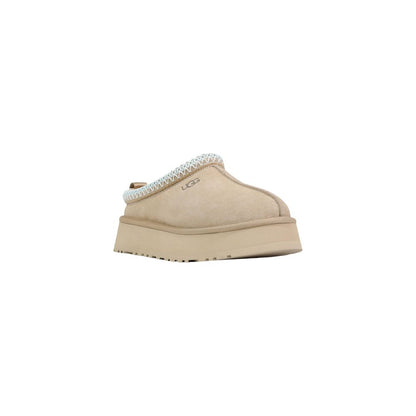 Beige Suede Leather Slippers