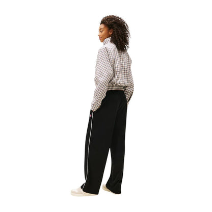 Black Recycled Polyester Joggers (Workout Pants)