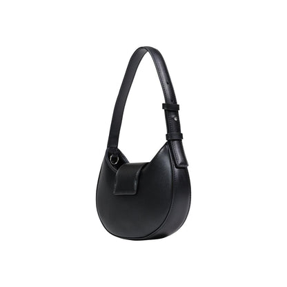 Black Polyester Handbag