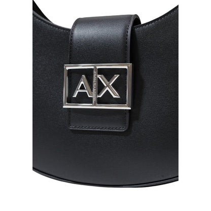 Black Polyester Handbag
