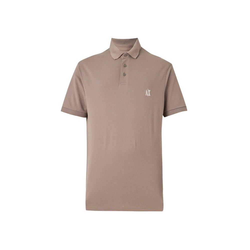 Brown Cotton Polo Shirt