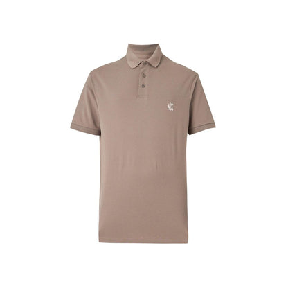 Brown Cotton Polo Shirt