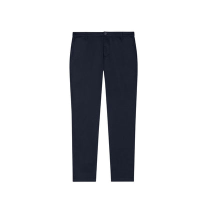 Blue Cotton Skinny Pants