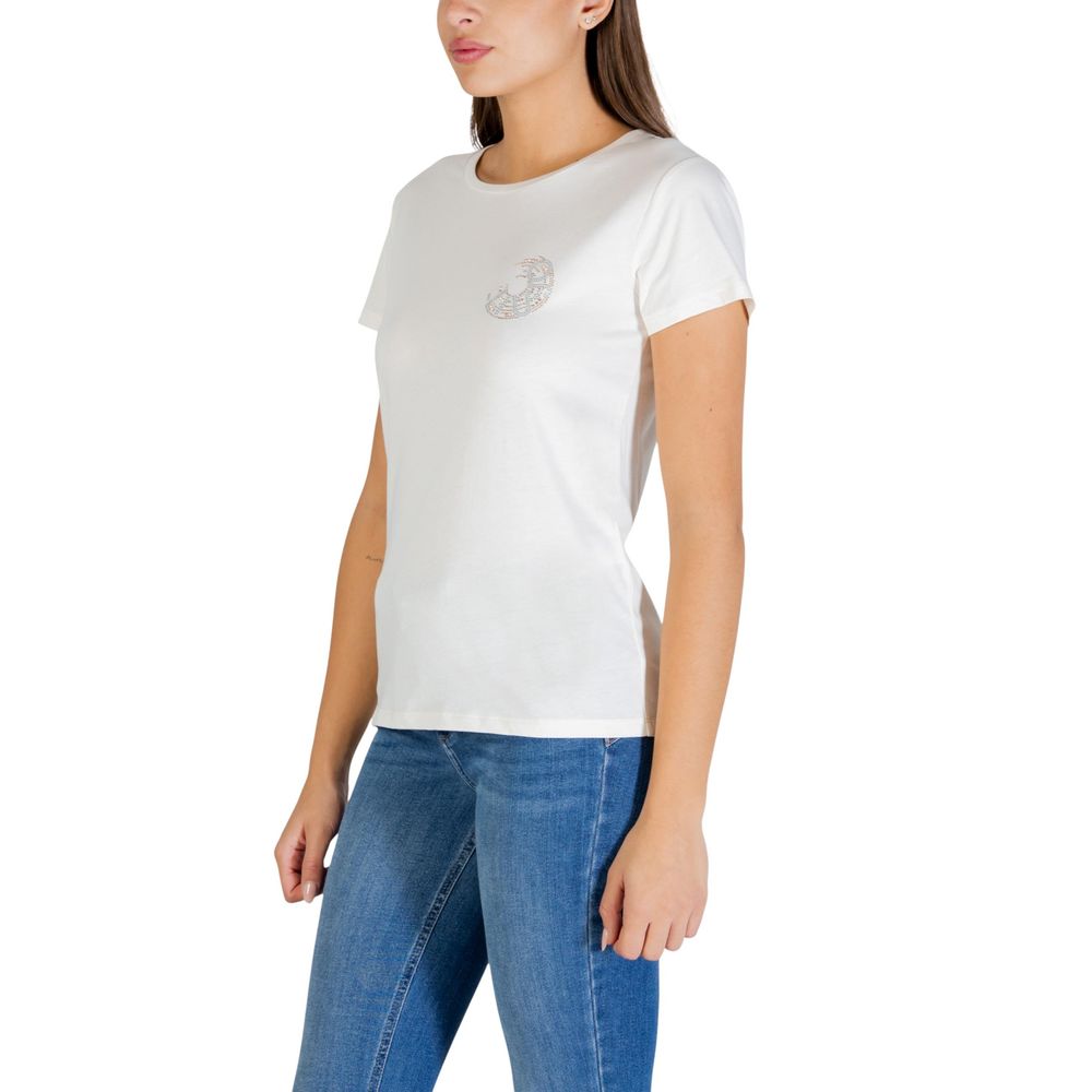 Cream Cotton T-Shirt