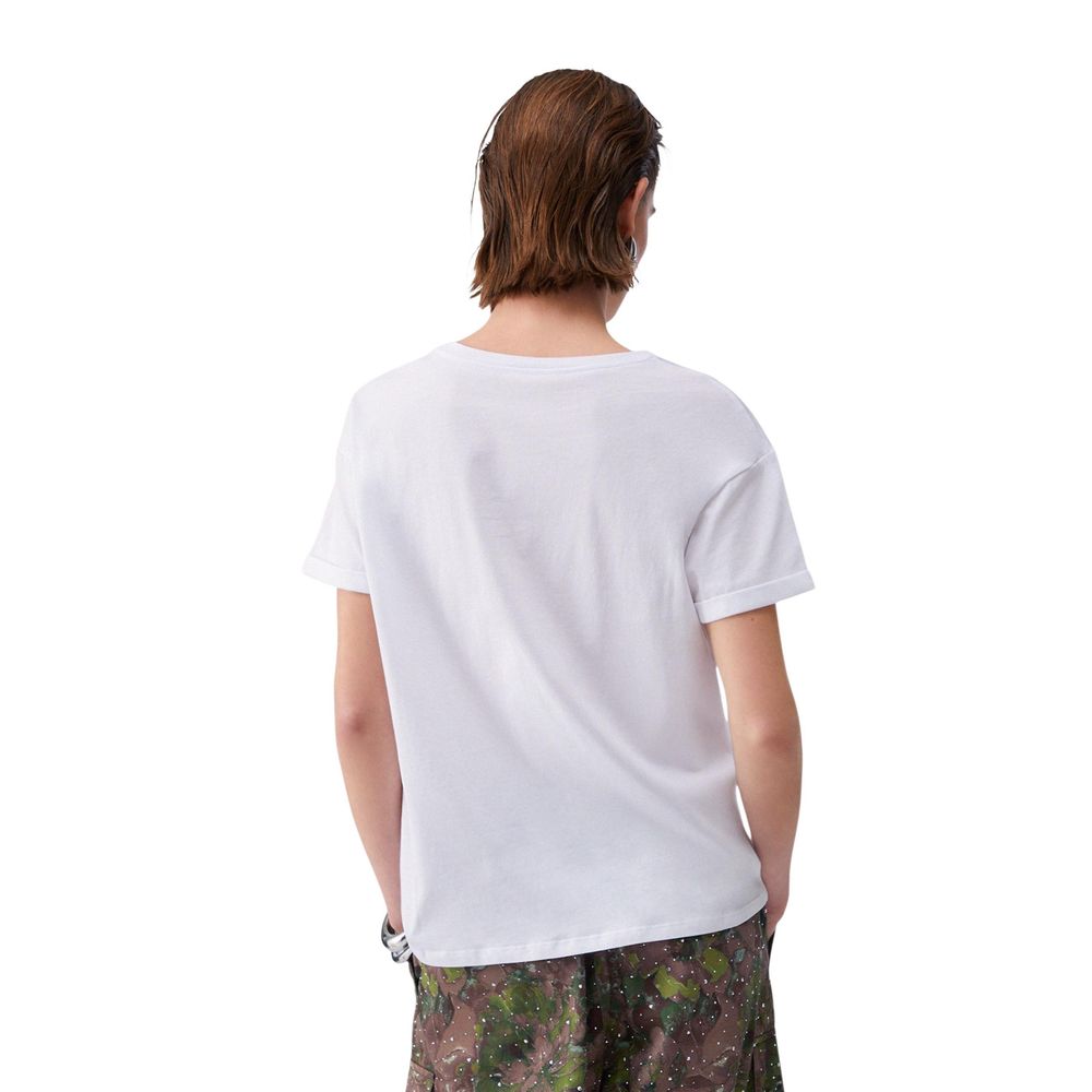 Cream Cotton T-Shirt