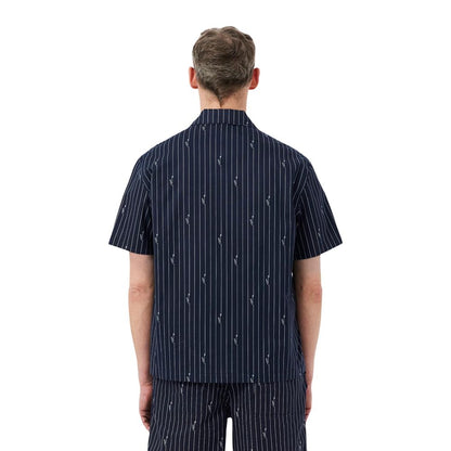 Black Cotton Shortsleeve Shirt