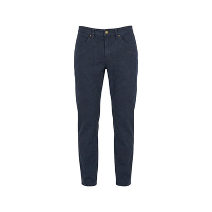 Blue Elastane Skinny Pants