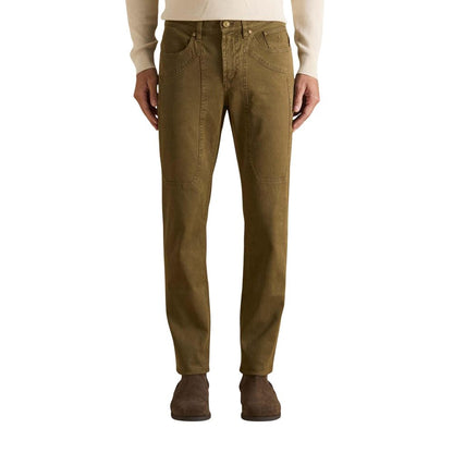 Bicolor Elastane Skinny Pants