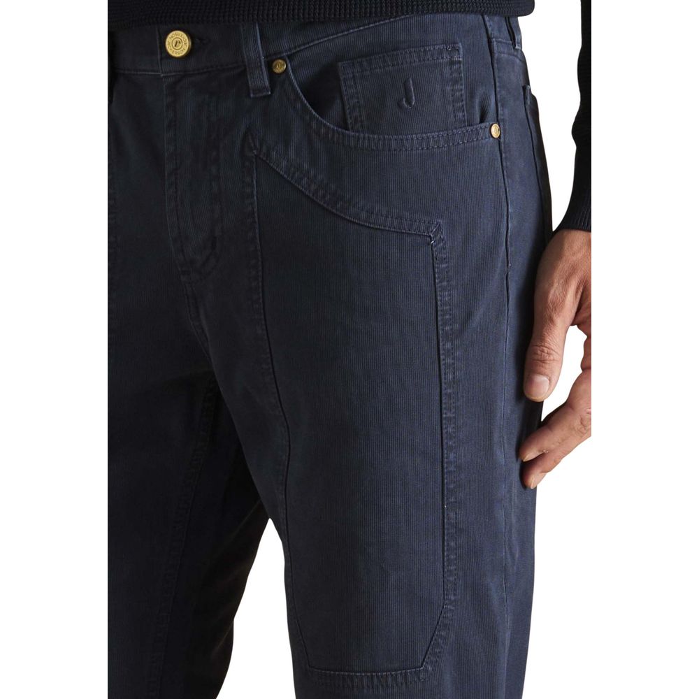 Blue Cotton Skinny Jeans