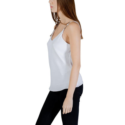 White Polyester Tank Tops