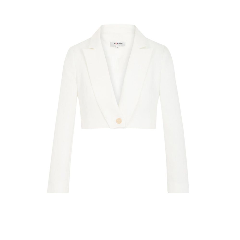 White Recycled Polyester Blazer