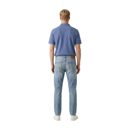 Blue Cotton Relaxed Fit Jeans