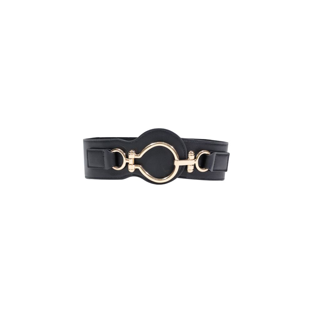 Black Polyethylene High-Waist Belt
