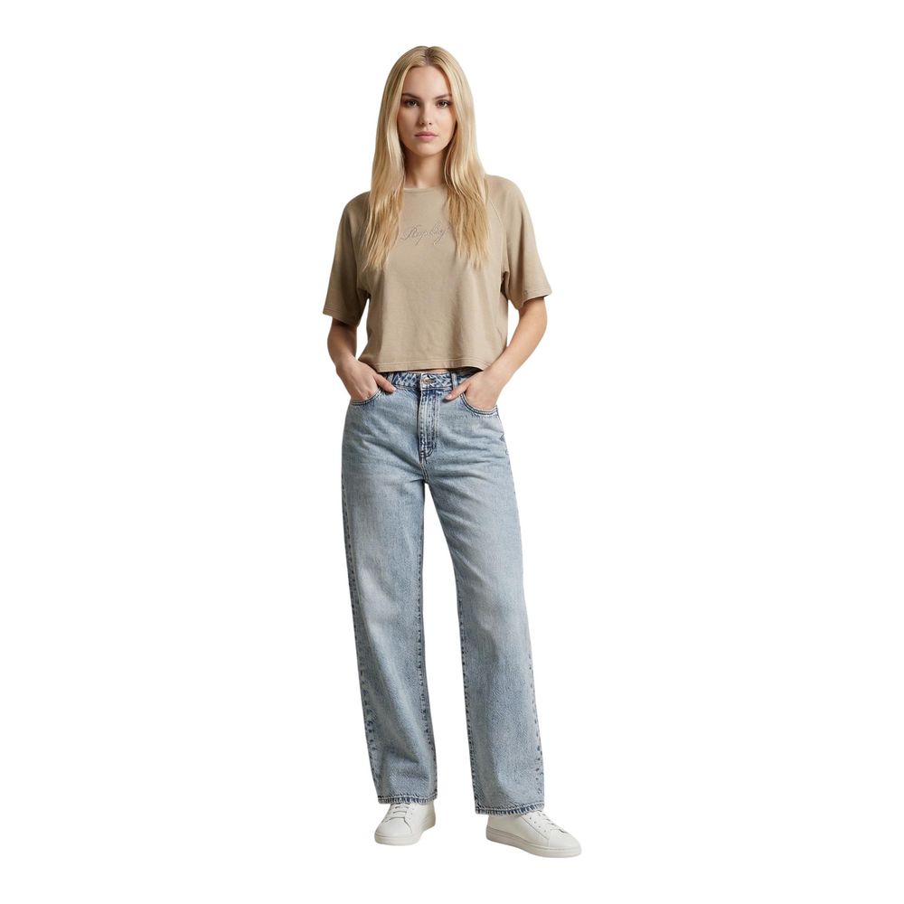 Beige Cotton T-Shirt