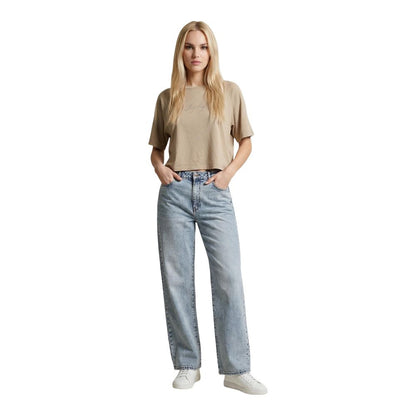 Beige Cotton T-Shirt