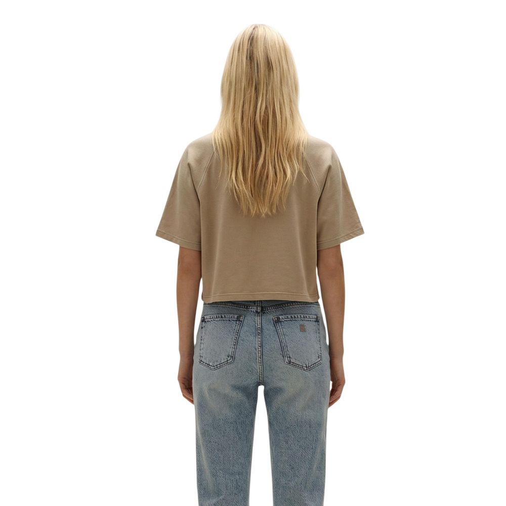 Beige Cotton T-Shirt