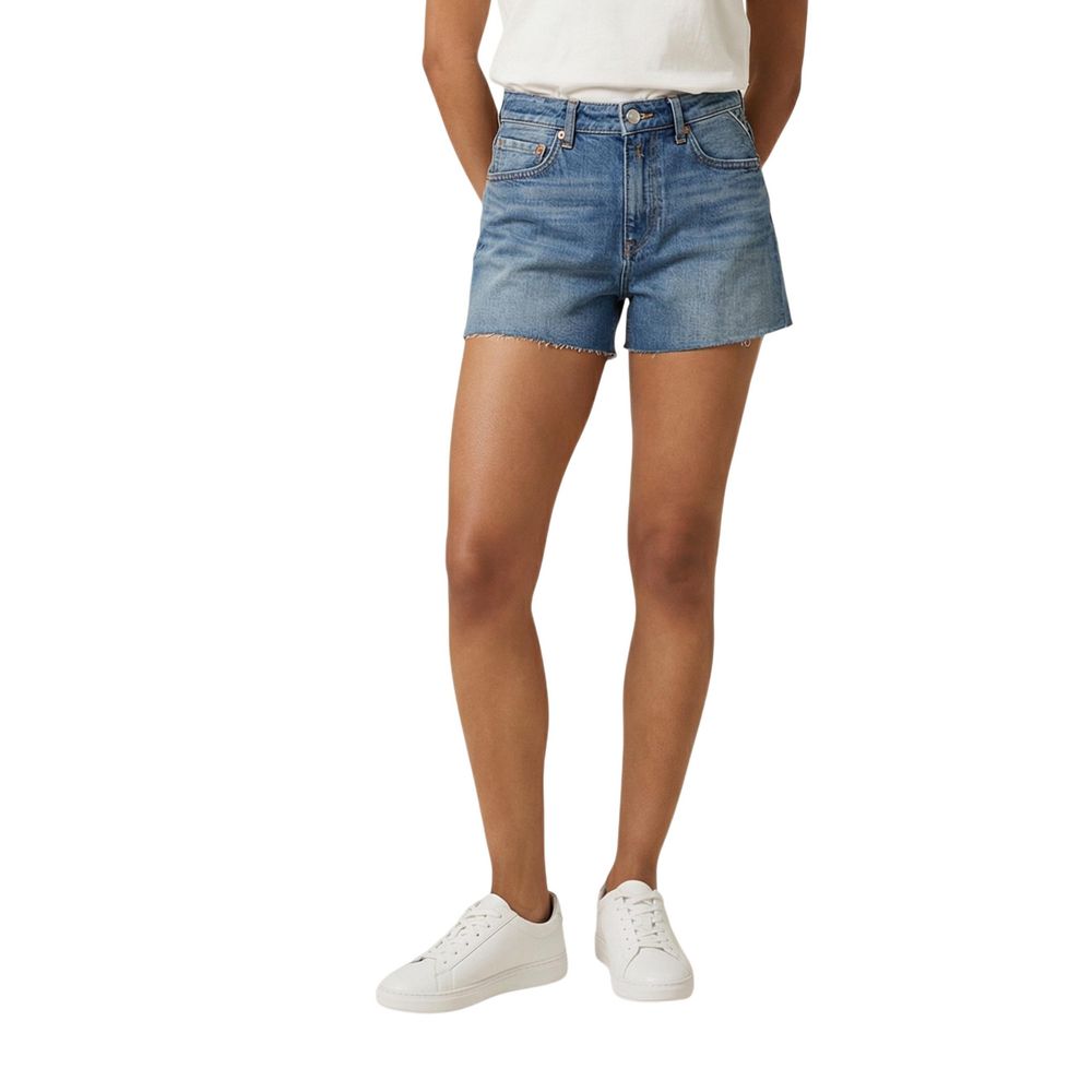 Blue Cotton Shorts