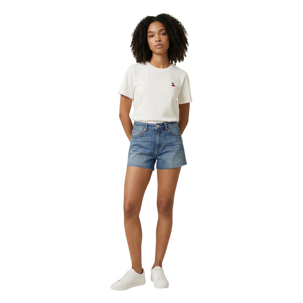 Blue Cotton Shorts