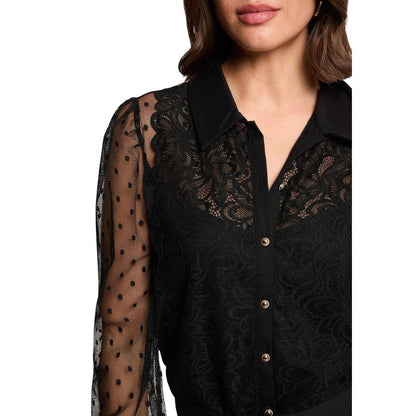 Black Polyester Sweater