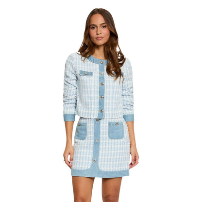 Blue Recycled Polyester Blazer