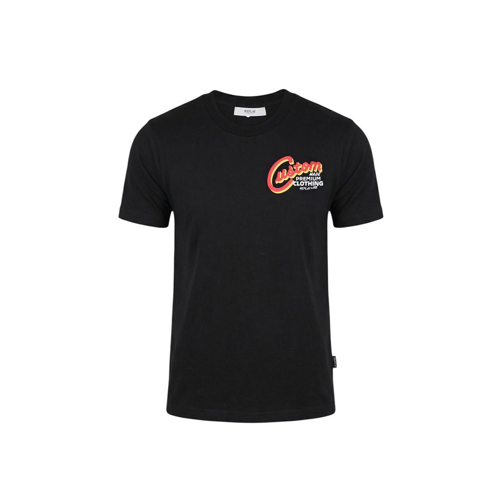 Black Cotton T-Shirt