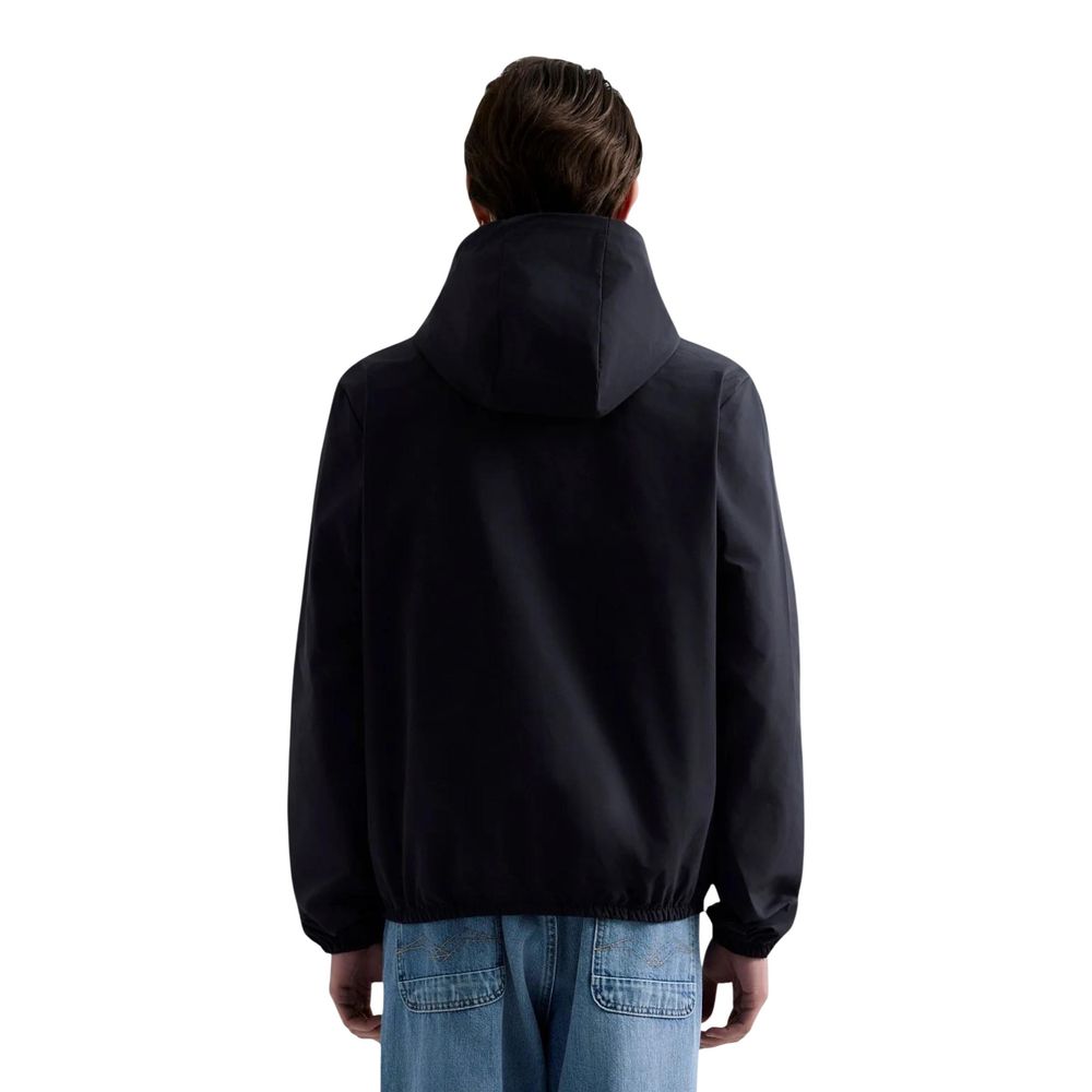 Black Polyester Shell Jacket