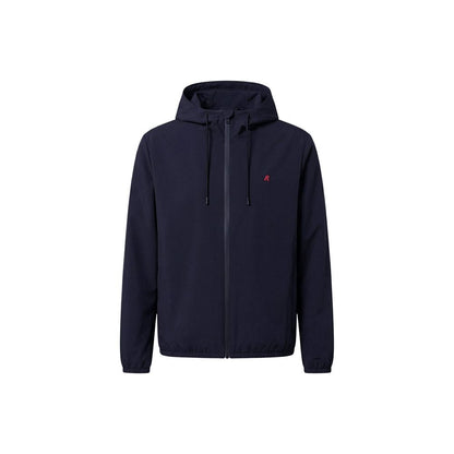 Blue Polyester Shell Jacket