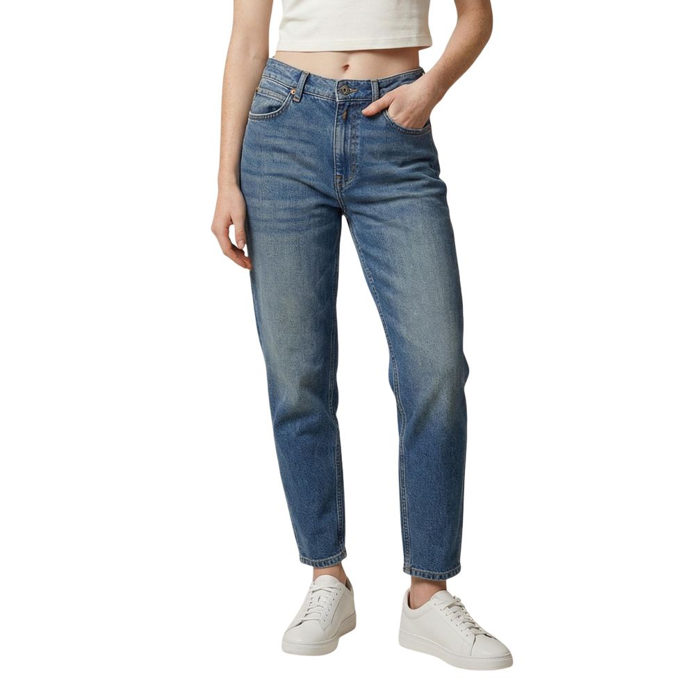 Blue Cotton Relaxed Fit Jeans