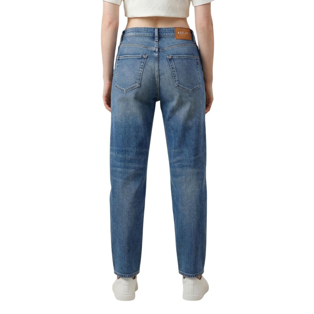 Blue Cotton Relaxed Fit Jeans