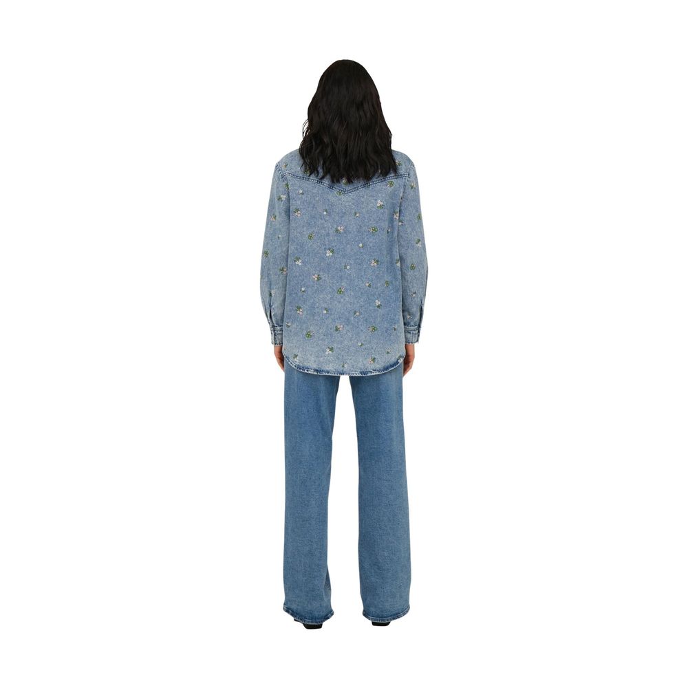 Light Blue Cotton Blouse