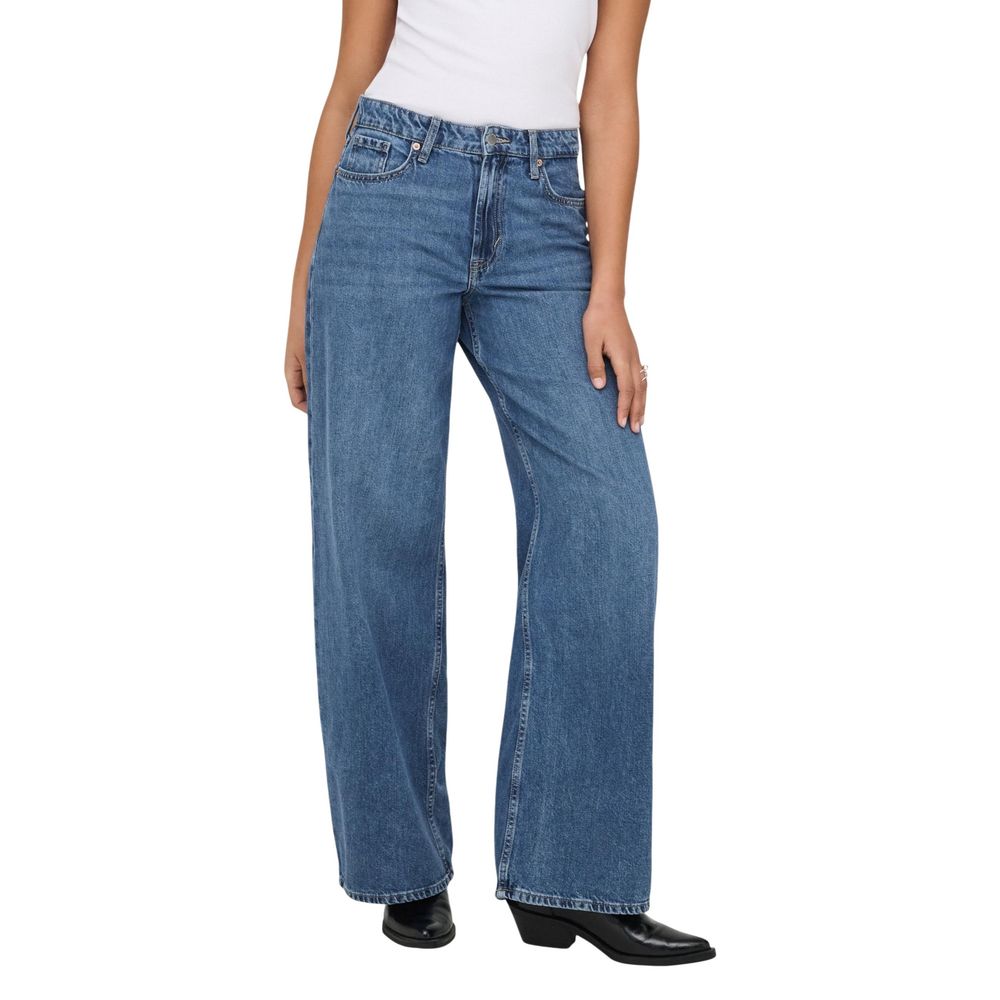 Blue Cotton Relaxed Fit Jeans