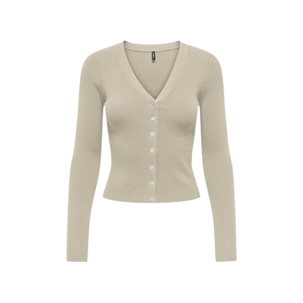 Beige Viscose Cardigan