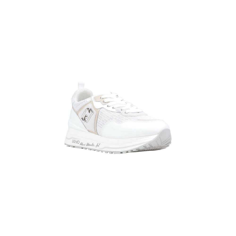 White Polyethylene Chunky Sneakers