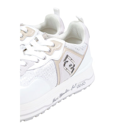 White Polyethylene Chunky Sneakers