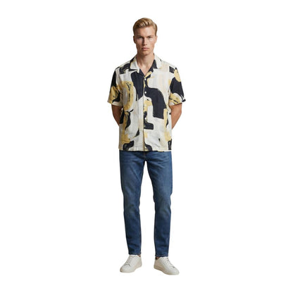 Multicolor Viscose Shortsleeve Shirt