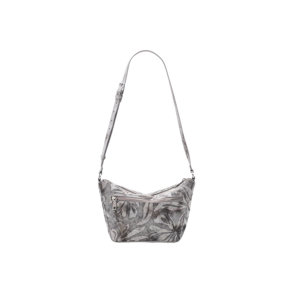 Gray Cotton Handbag