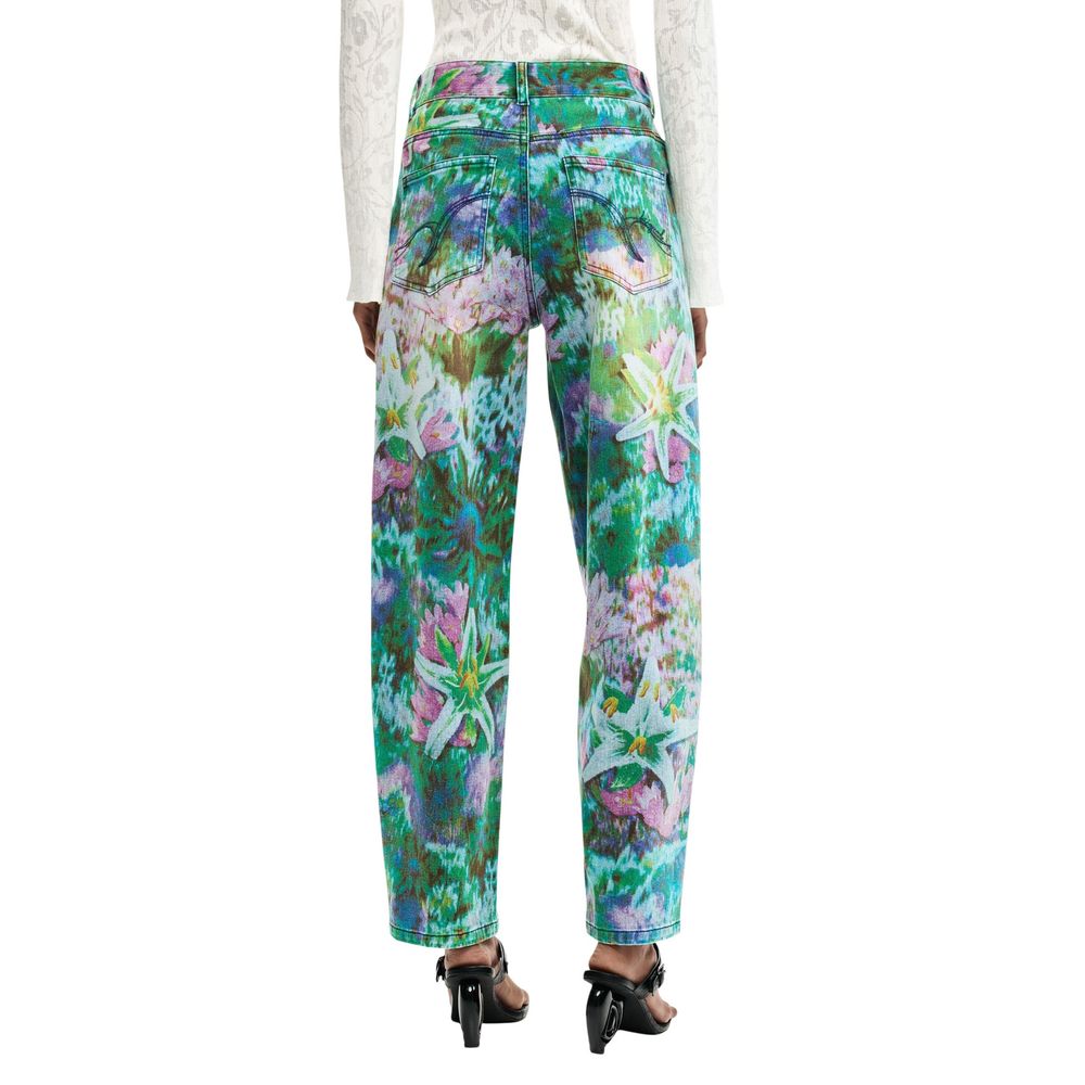 Blue Cotton Mom Jeans
