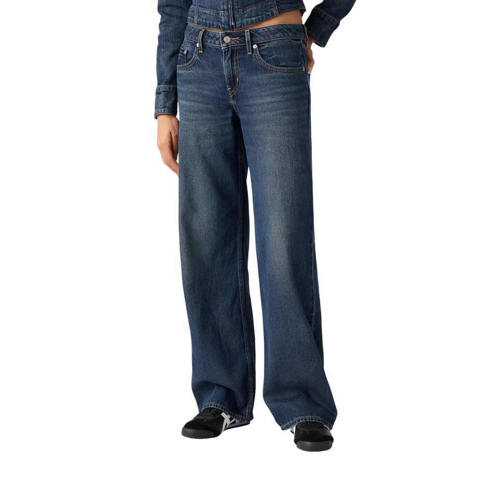 Blue Cotton Mom Jeans