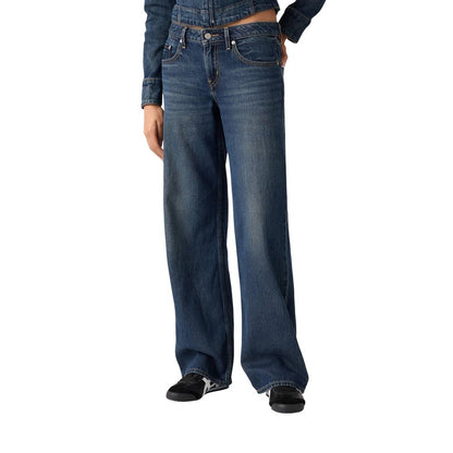 Blue Cotton Mom Jeans