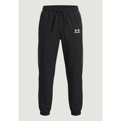 Black And White Polyester Joggers (Workout Pants)